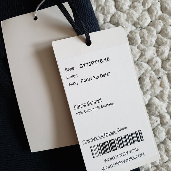 New Worth New York Pants Women's 10 Navy - Picture 2 of 5